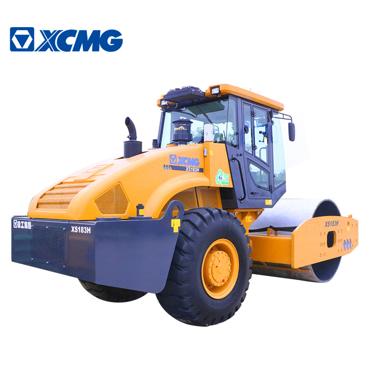 XCMG road equipment 18 ton vibratory roller XS183H single drum rollers compactor machine for sale